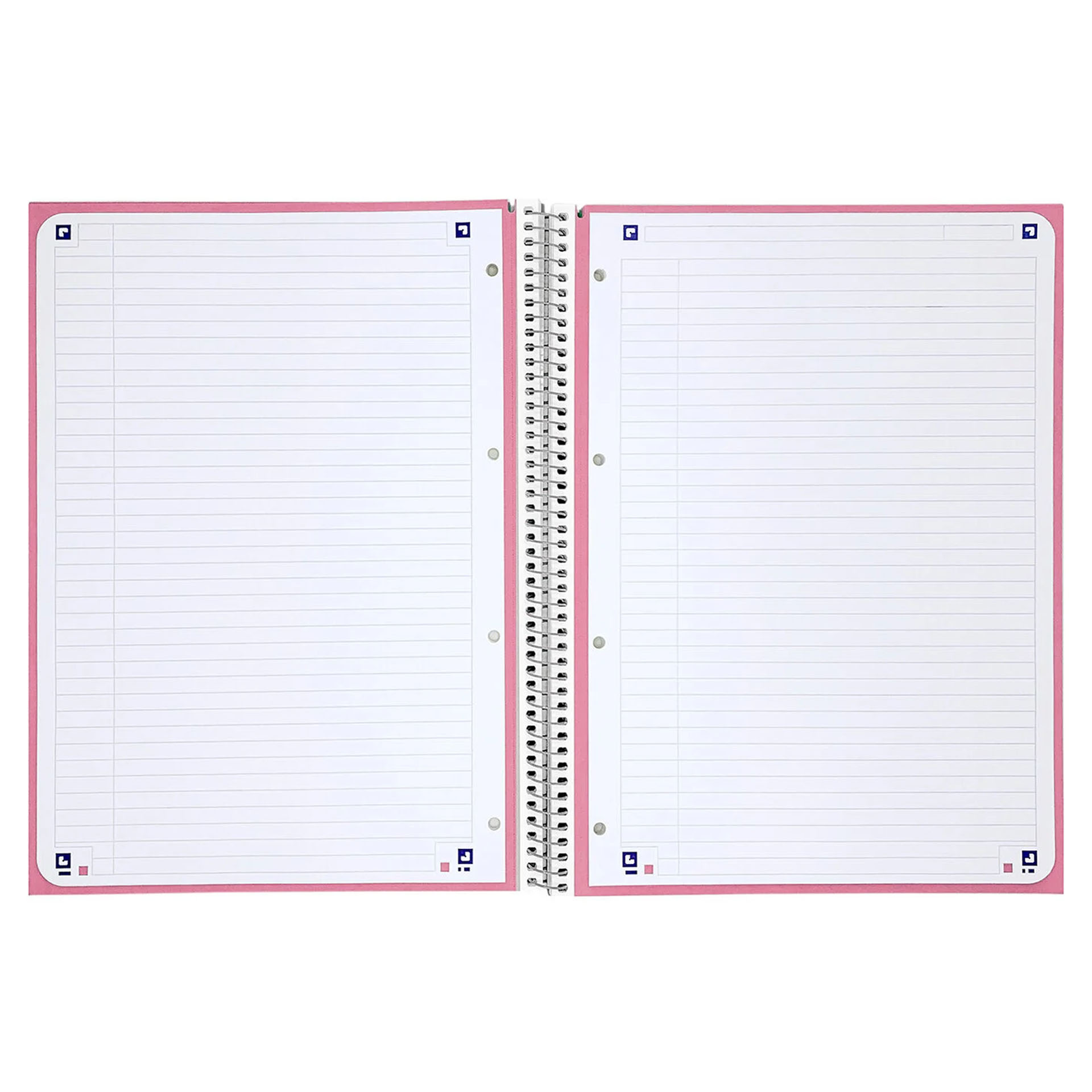 Caderno Espiral Capa Dura Oxford School A4 80 Folhas Quadriculado Cor viva