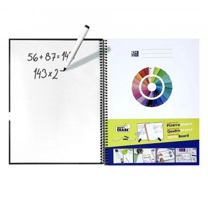 Caderno Espiral Capa Dura Oxford Touch A4 80 Folhas Pautado Pastel