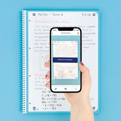 Caderno Espiral Capa Dura Oxford&You A4 80 Folhas Pautado Pastel