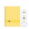 Caderno Espiral Capa Dura Oxford&You A4 80 Folhas Pautado Pastel