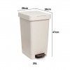 Balde Lixo com Pedal Smart Cor Slida Ecohome 25L 26X36X47cm
