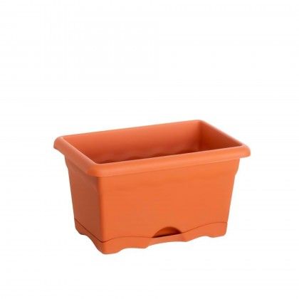 Floreira com Prato Terra Terracota 30X20cm