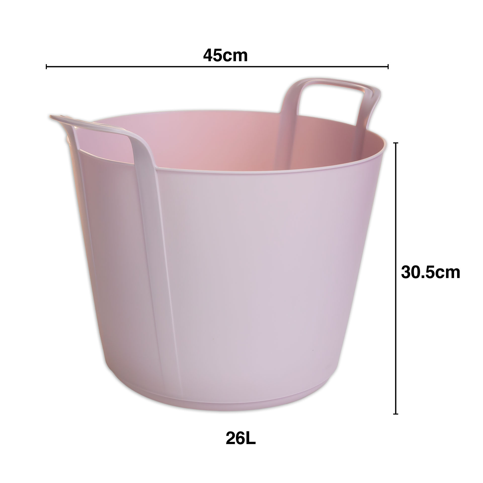 Selha New Redondo Rosa Pastel 26L 45X30.5cm