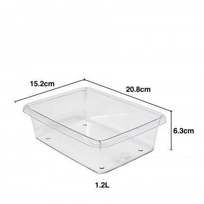 Bandeja Frigo Retangular 1200ml 20.8X15.2X6.3cm