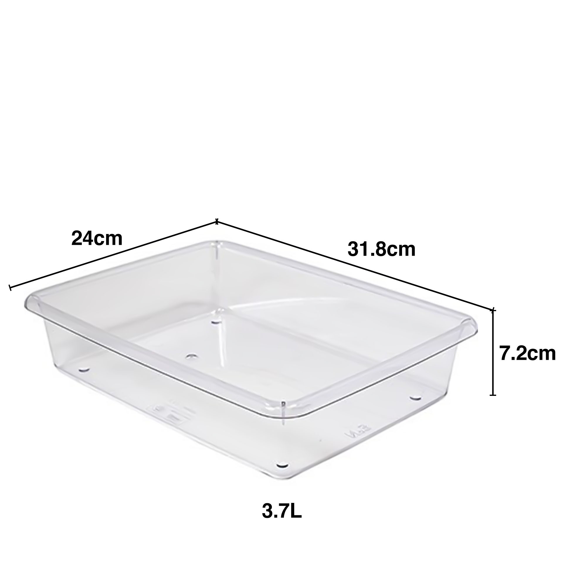 Bandeja Frigo Retangular 3700ml 31.8X24X7.2cm