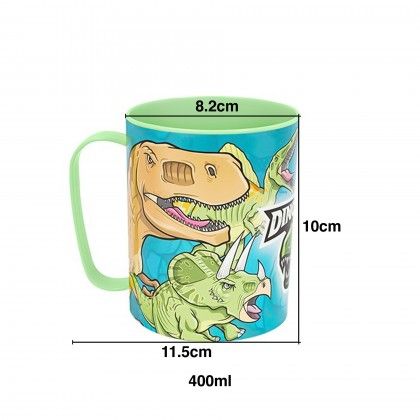 Caneca Fantasy Dinossauros 400ml 11.5X8.2X10cm