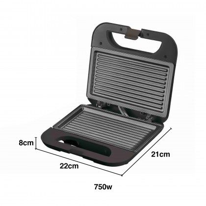 Grelhador Sanduicheira Placa Argon 750w 21X22X8cm