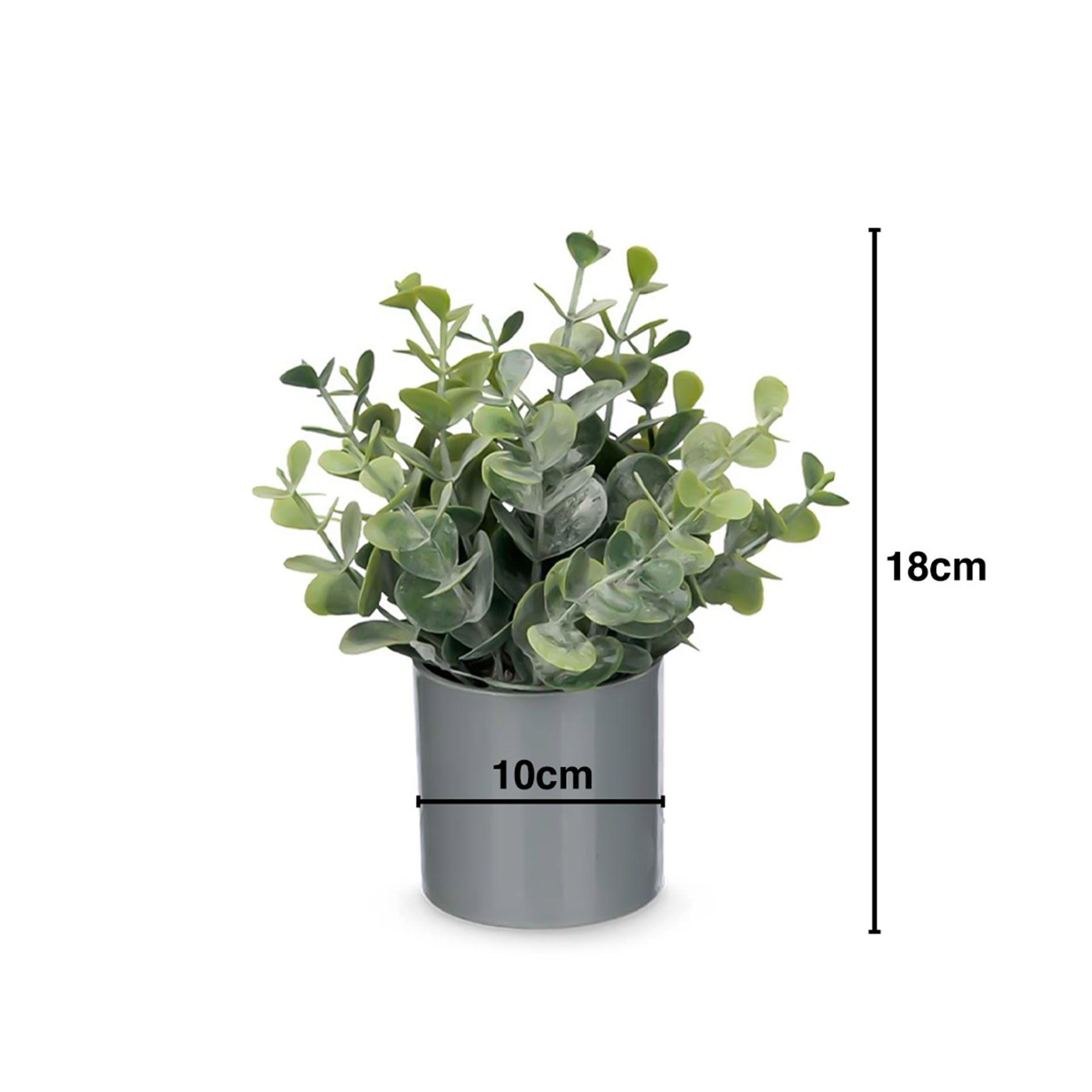 Vaso Planta Artificial Planta Verde Sortida 10X18cm