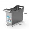 Organizador Trolley Prata 38X16X27cm