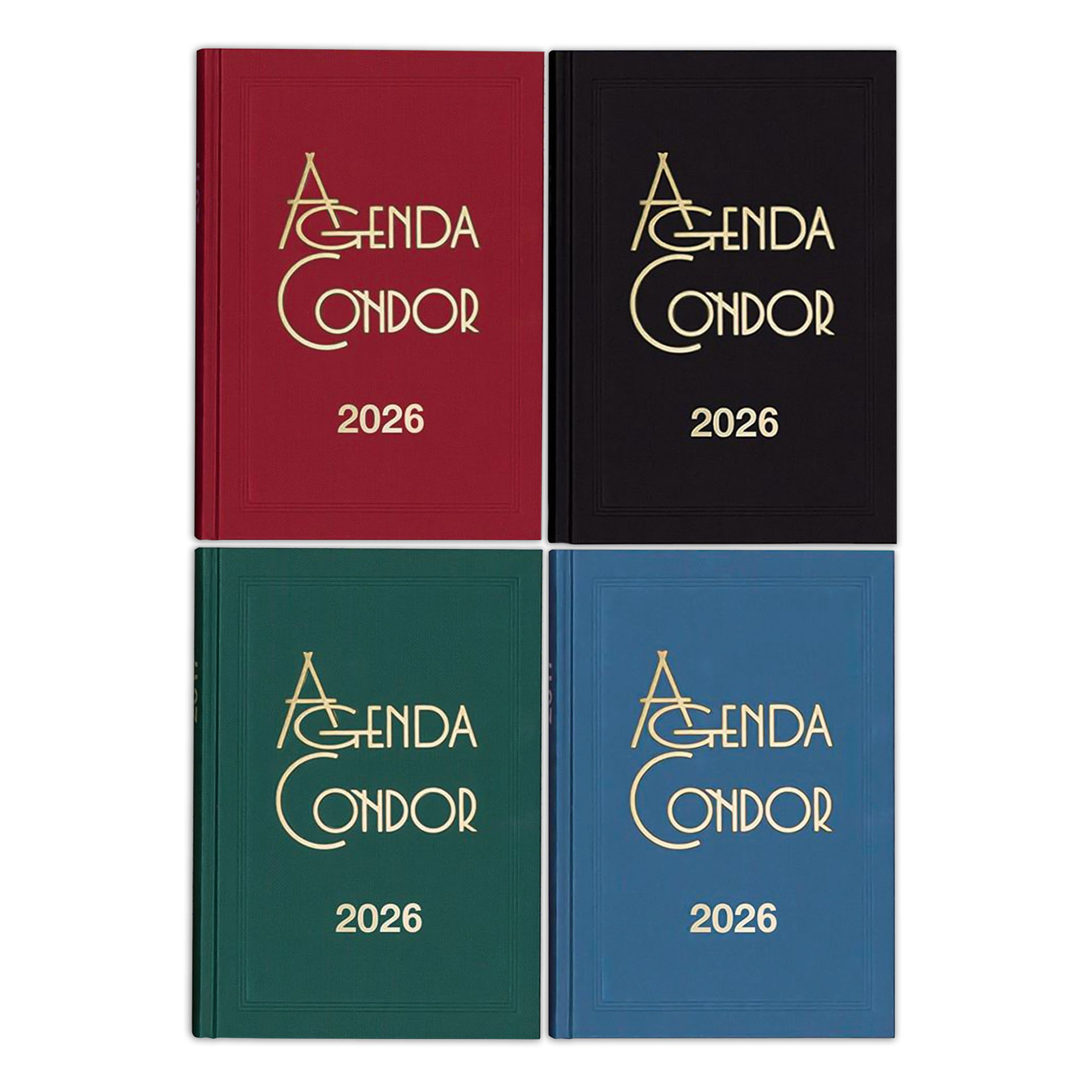 Agenda Diária Escritório 2026 Condor Vermelho 14X21cm