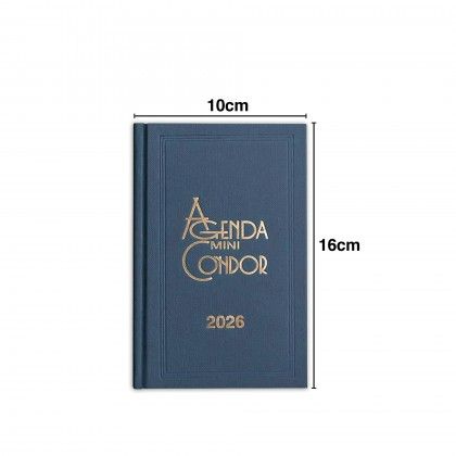 Agenda Di�ria 2026 Mini Condor Azul10X16cm