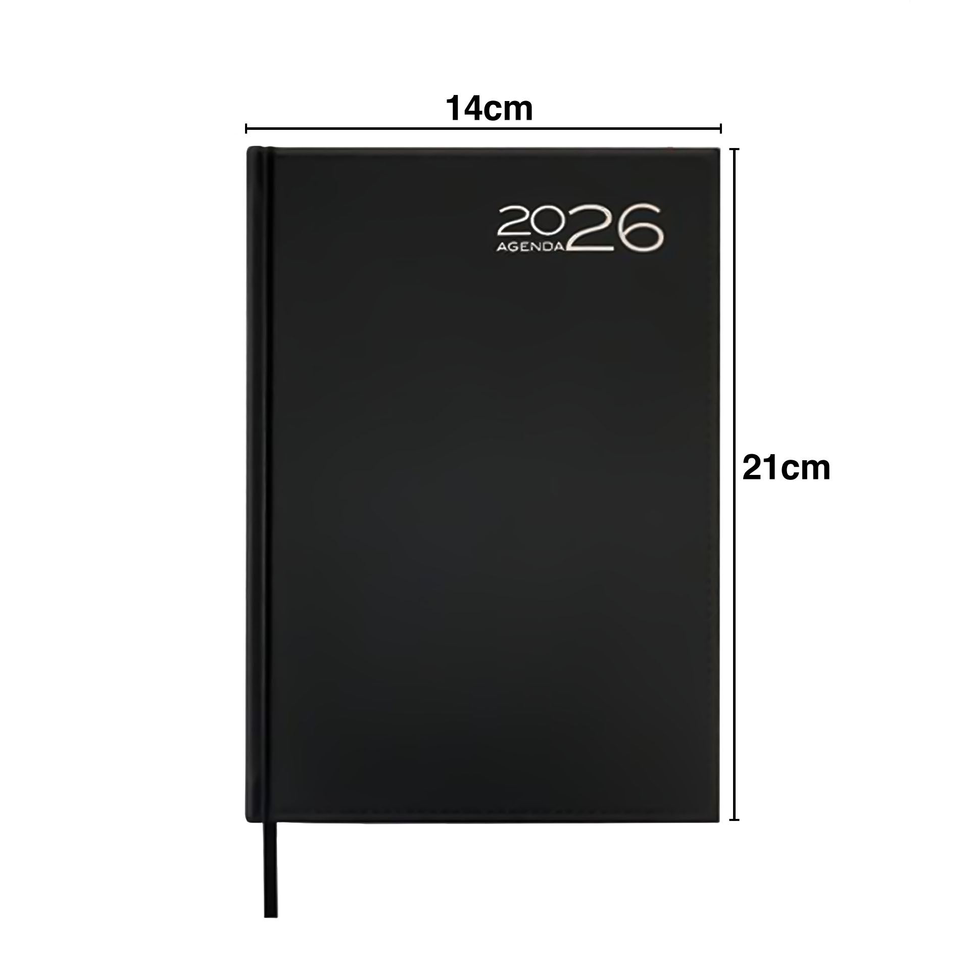 Agenda Diária 2026 Orion Preto 14X21cm
