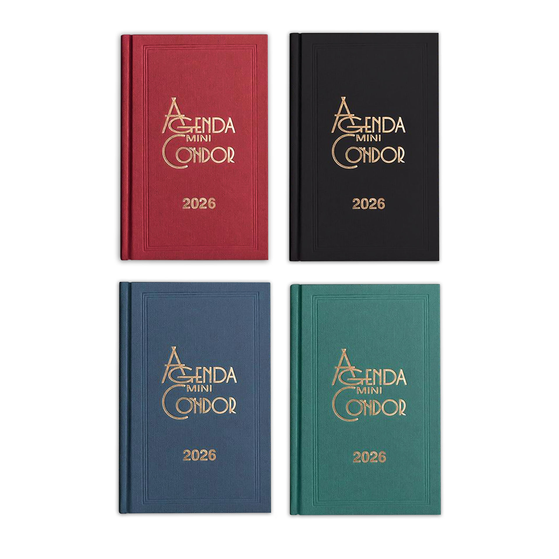 Agenda Diária 2026 Mini Condor Vermelho 10X16cm