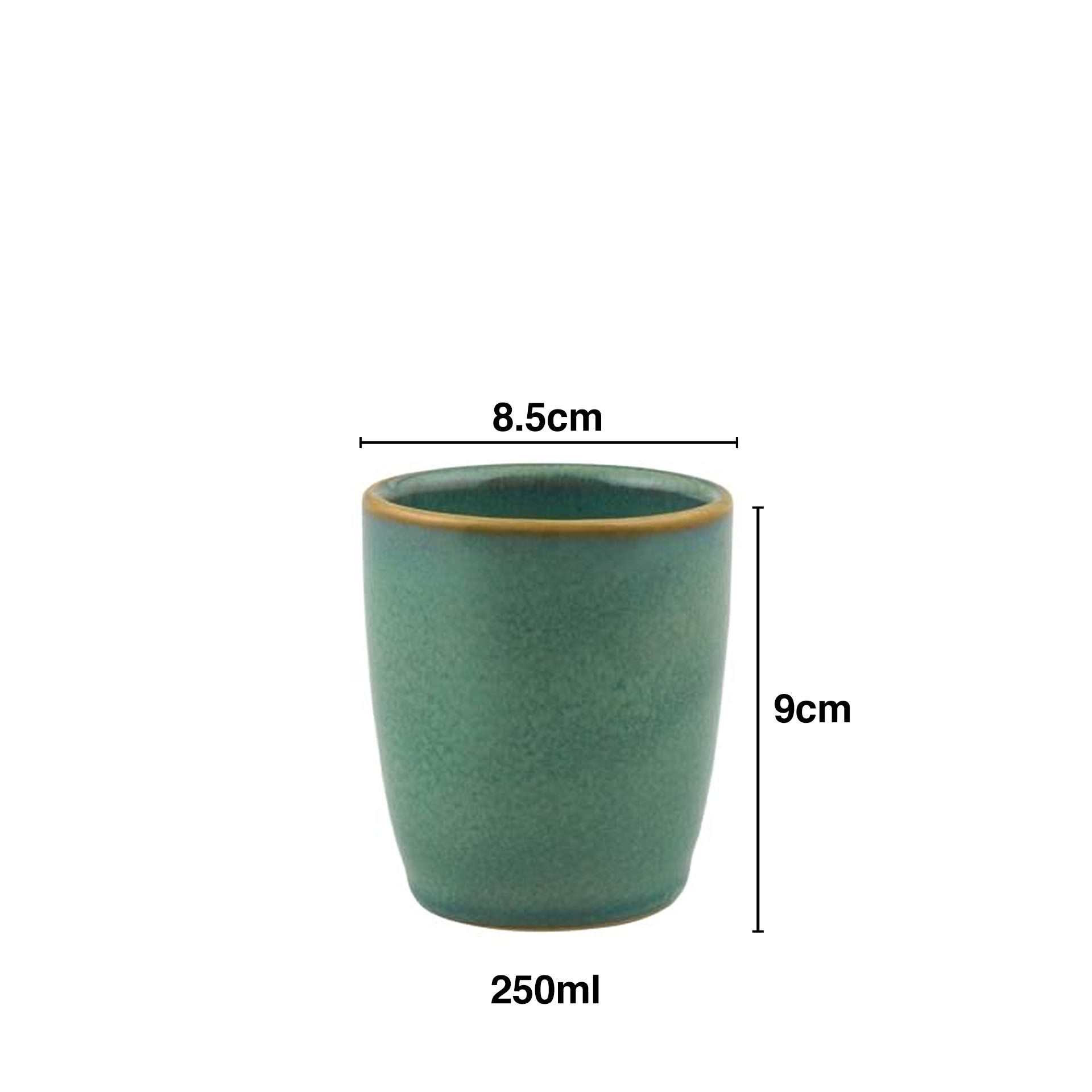 Copo Jade Gemstone 250ml 8.5x9cm