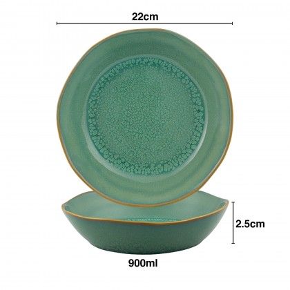 Prato Sopa Jade Gemstone 900ml 22X2.5cm