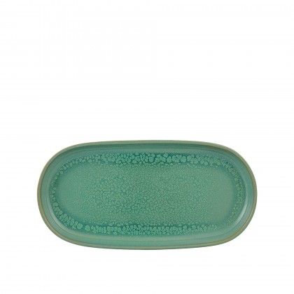 Travessa Jade Gemstone Oval 30X15X3cm
