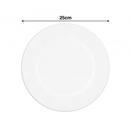 Prato Raso Verve Wh 25cm