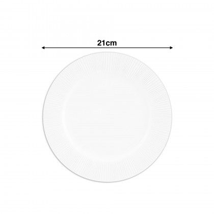 Prato Sobremesa Verve Wh 21cm