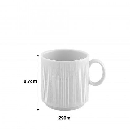 Caneca Verve Wh Empilhvel 290ml 8.7cm