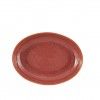 Travessa Gemstone Coral Oval 34.5X17X4.5cm Travessa Gemstone Coral Oval 34.5X17X4.5cm