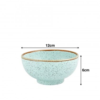 Ta�a Rustic Blend Turquesa 350ml 12X6cm