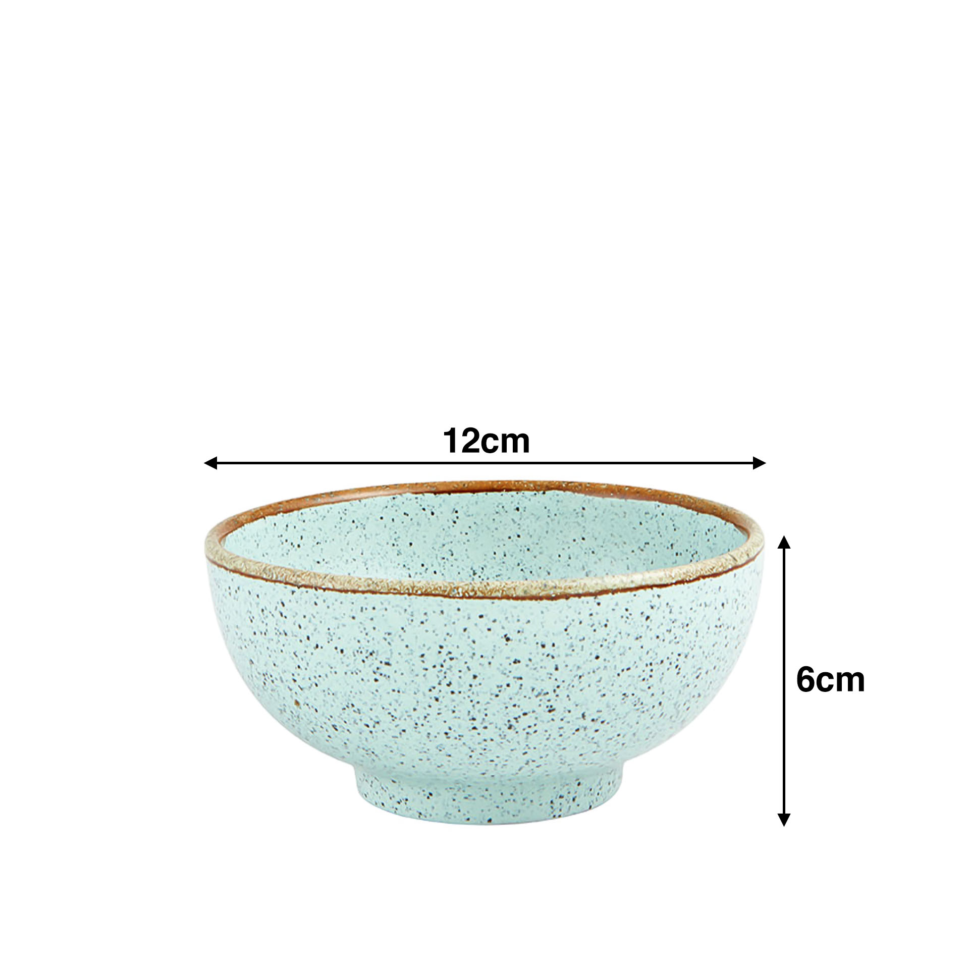 Taça Rustic Blend Turquesa 350ml 12X6cm