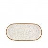 Travessa Rustic Blend Oval Branco 30X15X3cm Travessa Rustic Blend Oval Branco 30X15X3cm