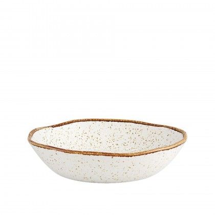 Prato Sopa Rustic Blend Branco 900ml 22X5cm