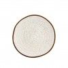 Prato Sobremesa Rustic Blend Branco 22X2.5cm Prato Sobremesa Rustic Blend Branco 22X2.5cm