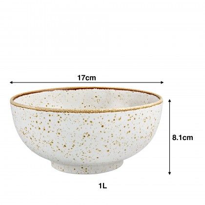 Ta�a Rustic Blend Branco 1000ml 17X8.1cm