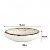 Ta�a Rustic Blend Branco 450ml 16.5X4.5cm
