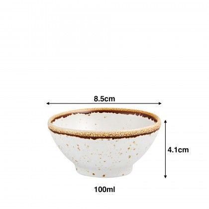 Taça Rustic Blend Branco 100ml 8.5X4.1cm Taça Rustic Blend Branco 100ml 8.5X4.1cm