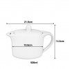 Bule Perla 926ml 21.9X10.9X14.5cm Bule Perla 926ml 21.9X10.9X14.5cm