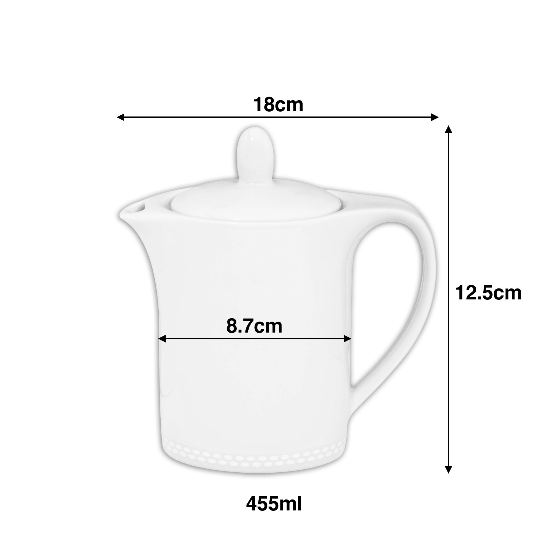 Cafeteira Perla 455ml 18X8.7X12.5cm