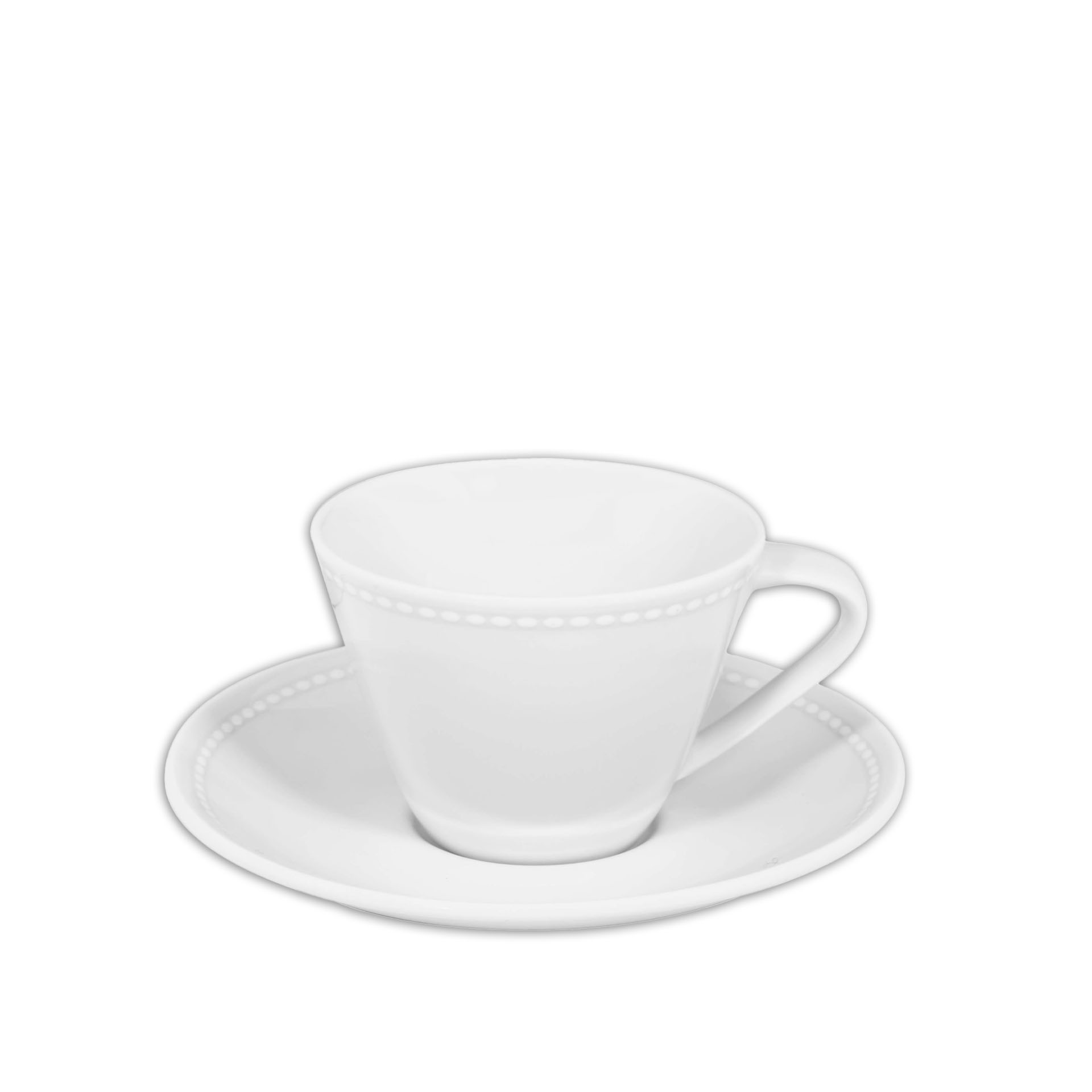 Chávena Café Perla com Pires 125ml 12.3X1.7cm
