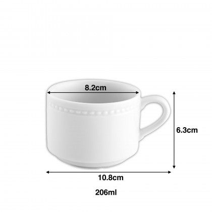 Ch�vena Ch� Perla 206ml 10.8X8.2X6.3cm