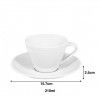 Chávena Chá Perla com Pires Lisa 210ml 15.7X2.5cm Chávena Chá Perla com Pires Lisa 210ml 15.7X2.5cm