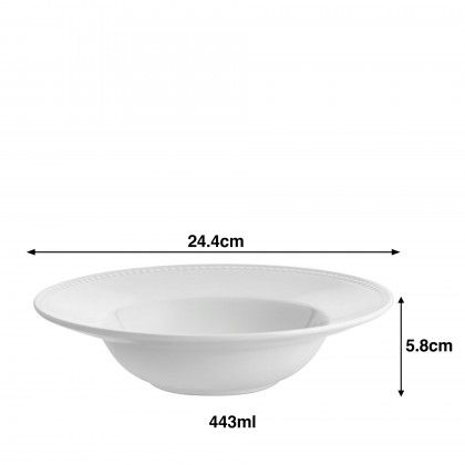 Prato Pasta Perla 443ml 24.4X5.8cm Prato Pasta Perla 443ml 24.4X5.8cm