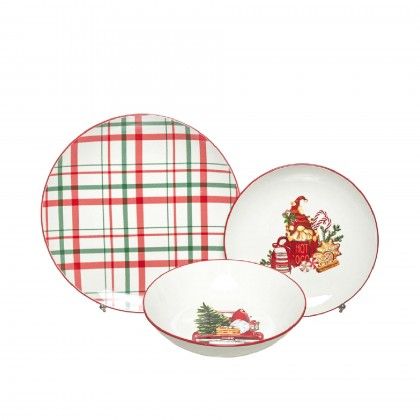 Servi�o Jantar Porcelana 18 Pe�as 49X13X28cm