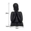Busto Cerâmica Mulher Com Livro Preto 12X9.5X20cm Busto Cerâmica Mulher Com Livro Preto 12X9.5X20cm