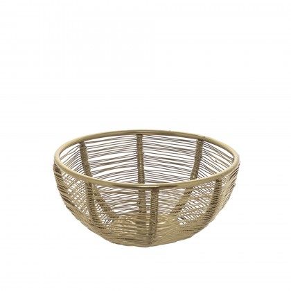 Cesto Inox Dourado 10X10X5cm