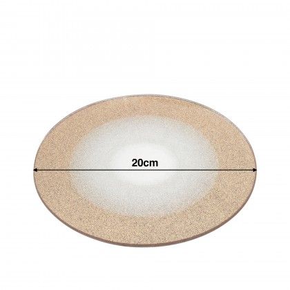 Prato Vidro Ouro 20cm