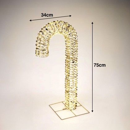 Bengala Doce Decorativa Led 34X75cm Bengala Doce Decorativa Led 34X75cm