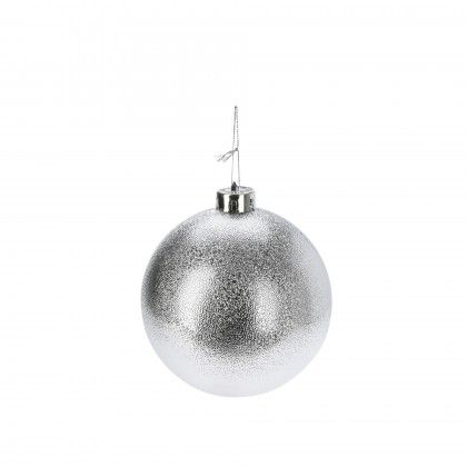 Bola Natal Prata 10cm