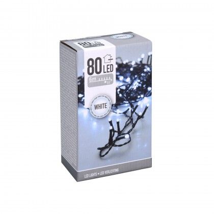 Grinalda Natal Exterior 80 Led Luz Branca 6m