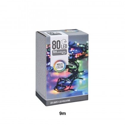 Grinalda Natal Exterior 120 Led Multicores 9m