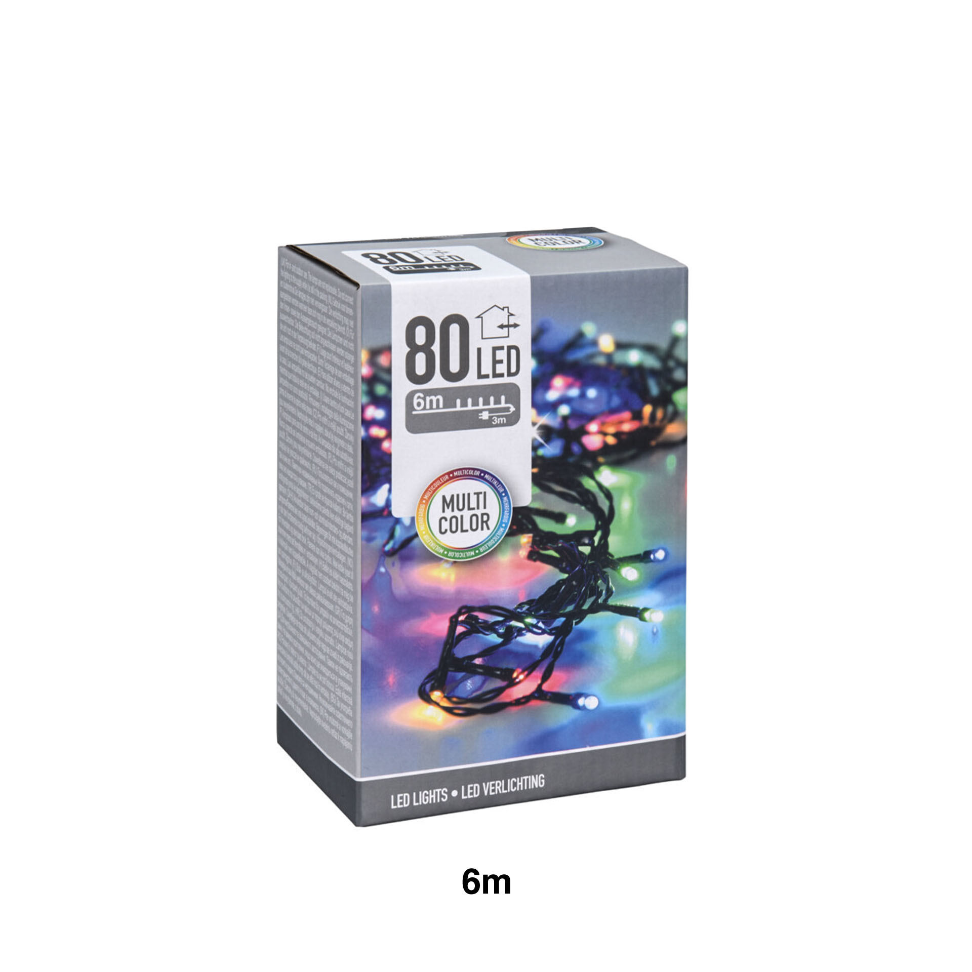 Grinalda Natal Exterior 80 Led Multicores 6m