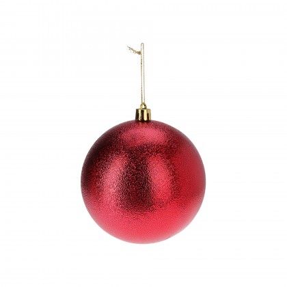 Bola Natal Vermelho 10cm