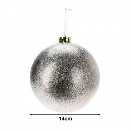 Bola Natal Ambar 14cm