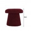 Puff Cogumelo Bordeaux 43cm
